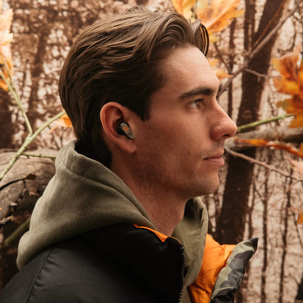 Skullcandy x Realtree Limited Edition Dime EVO Wireless Earbuds, Black/ Orange