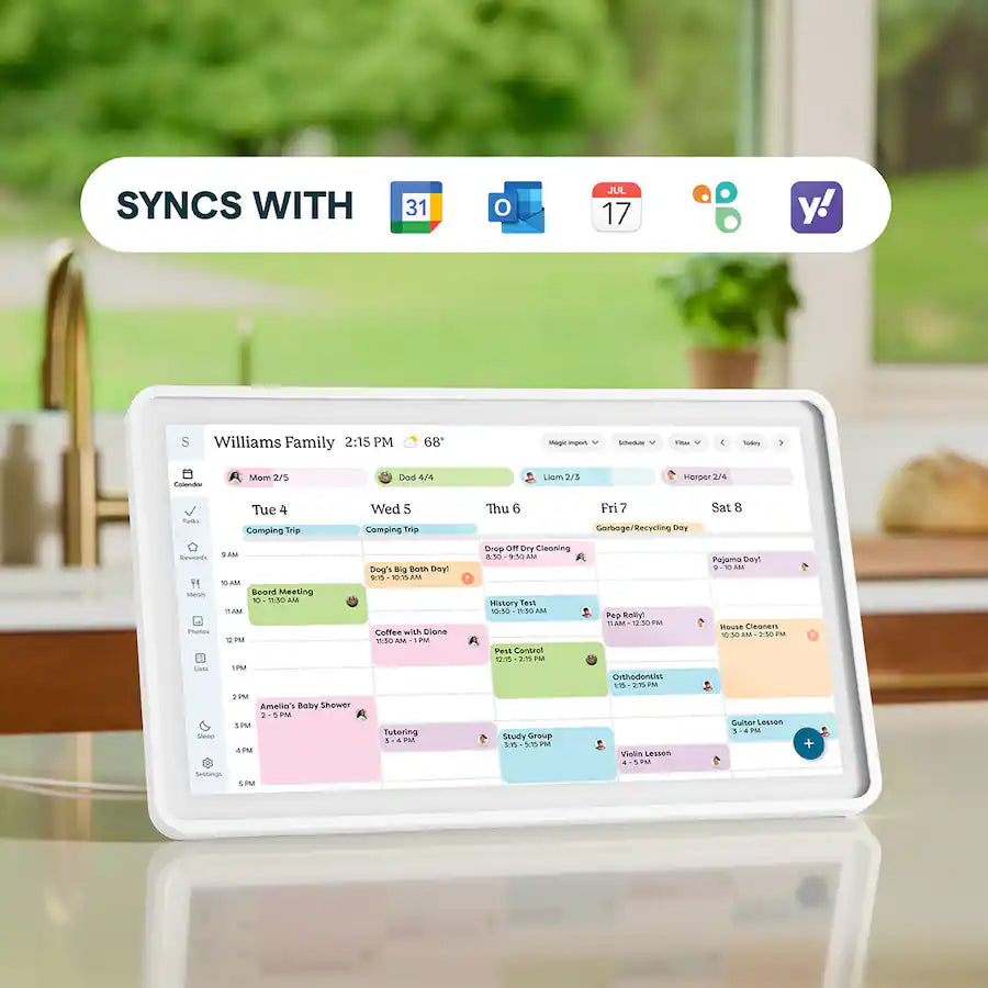 Skylight Calendar 2: Touchscreen Smart Calendar and Chore Chart, White