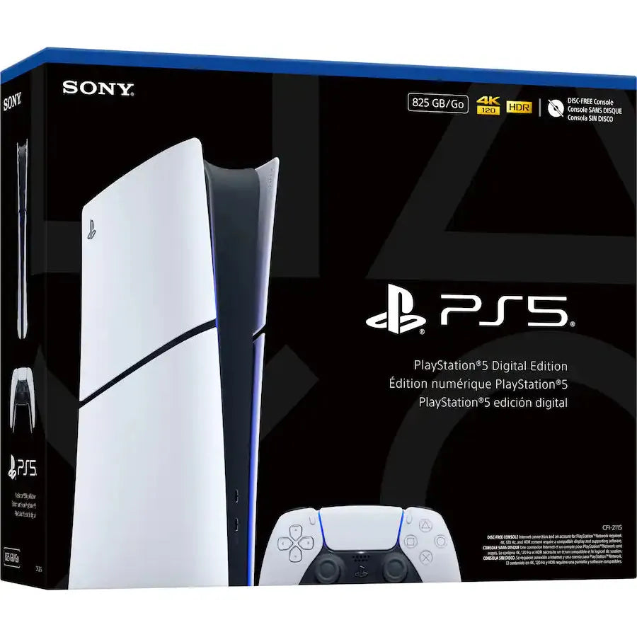Sony PlayStation 5 Slim Console 825G Digital Edition, White
