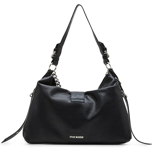 Steve Madden Alyssa Hobo Shoulder Bag, Black