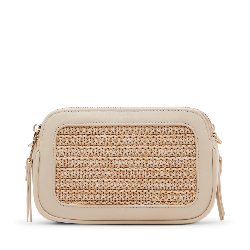 Steve Madden Daisy Crossbody, Raffia Sand