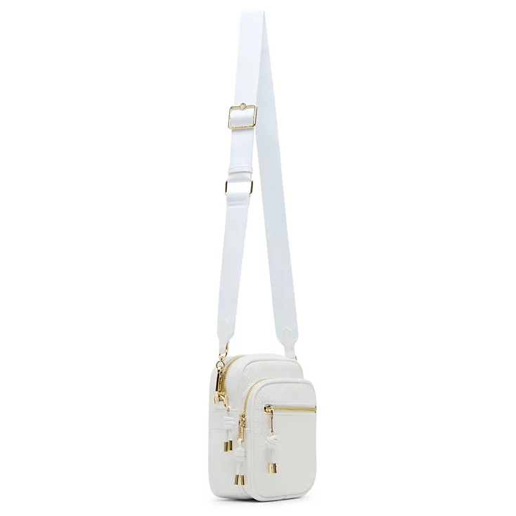 Steve Madden Damien Mini Crossbody, White