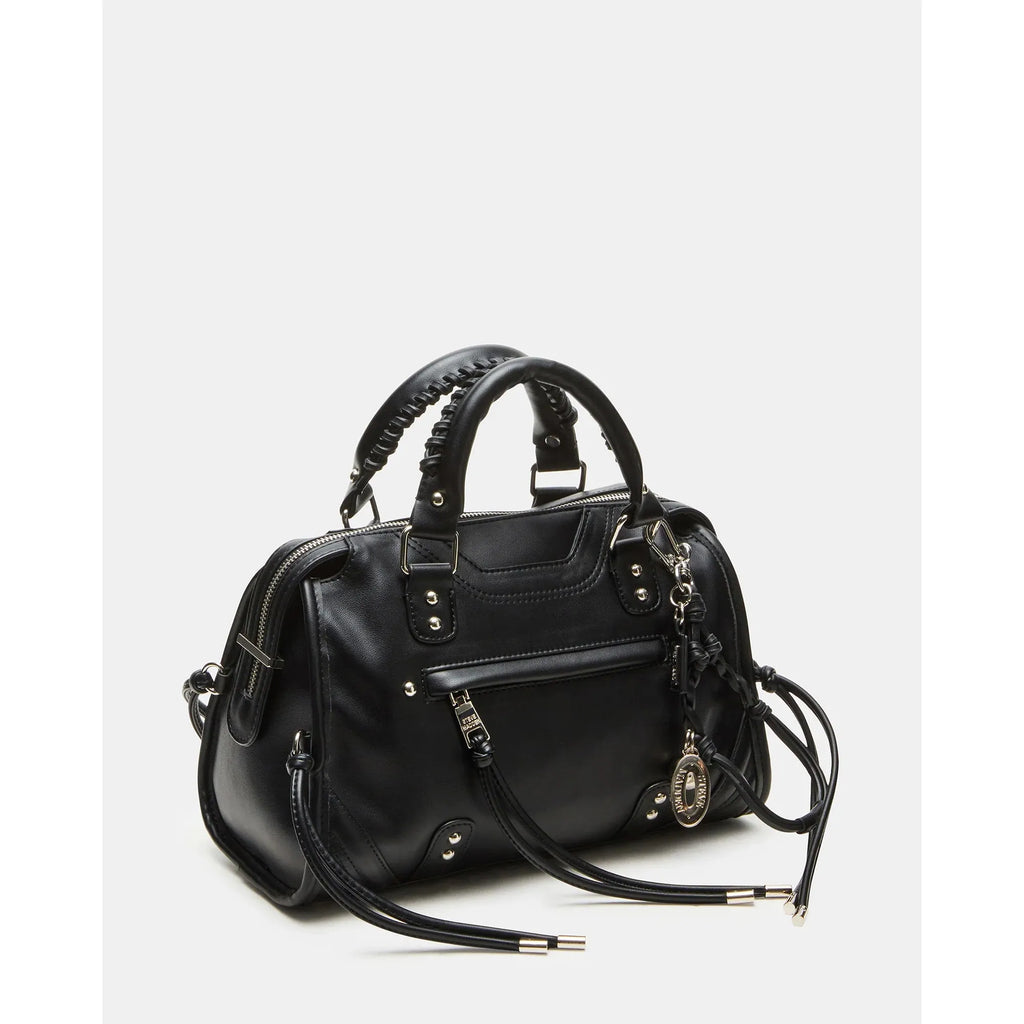 Steve Madden Riggs Satchel, Distressed Black