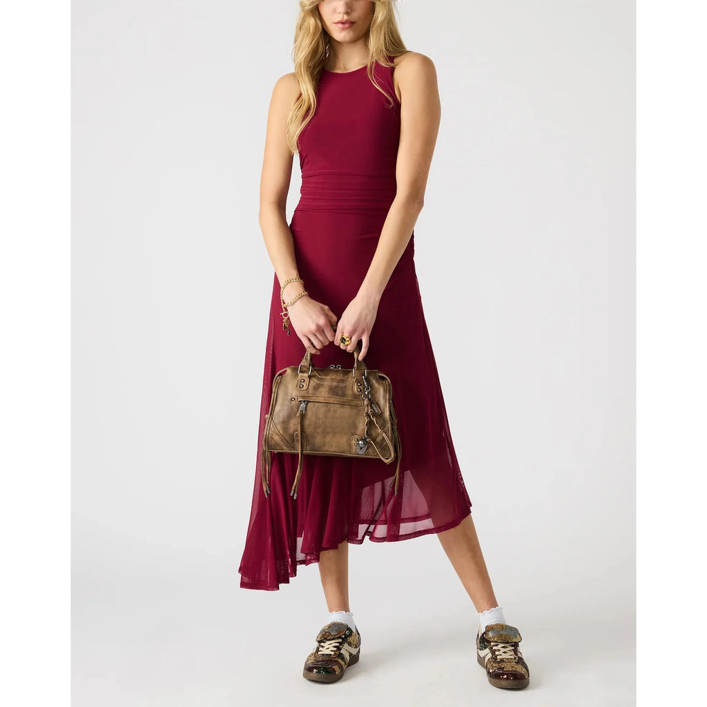 Steve Madden Riggs Satchel, Distressed Pecan