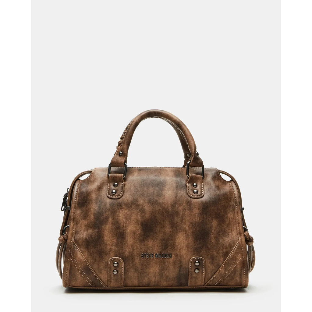 Steve Madden Riggs Satchel, Distressed Pecan