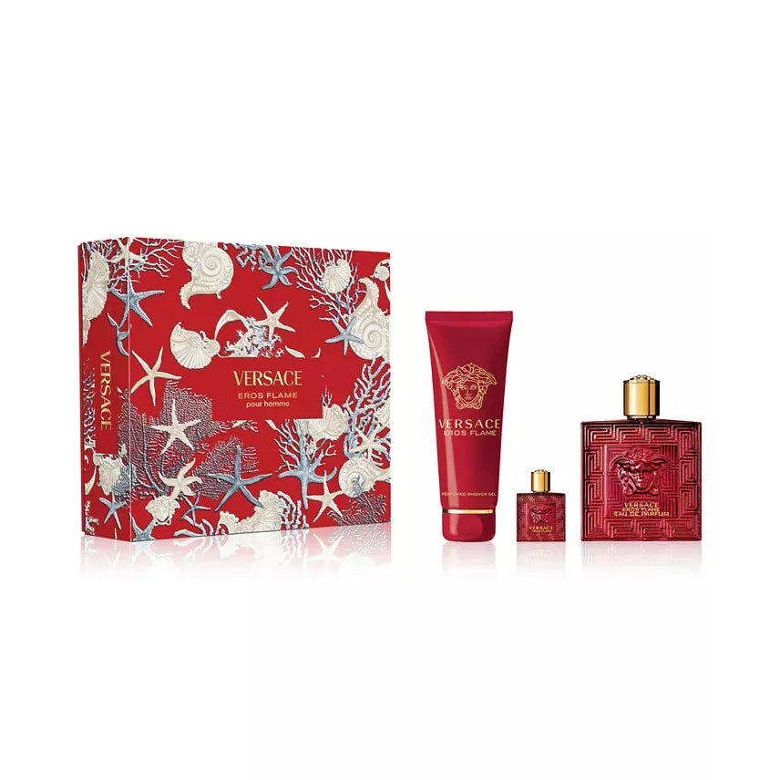 VERSACE - Eros Flame 3 Piece Gift Set