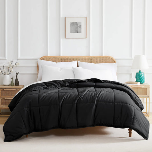 Luxe Down Alternative Comforter, Black