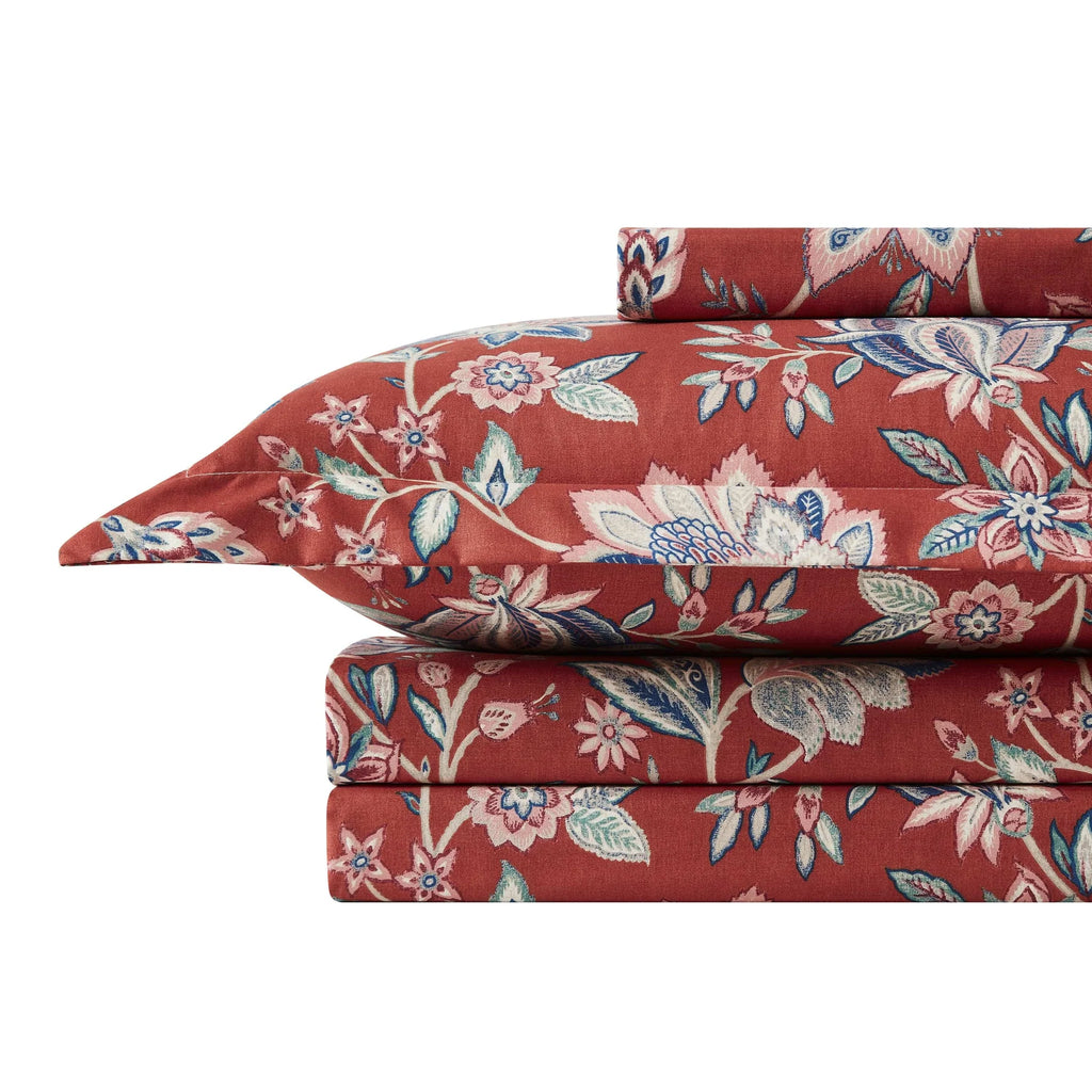 Willow Duvet Cover Set, Red