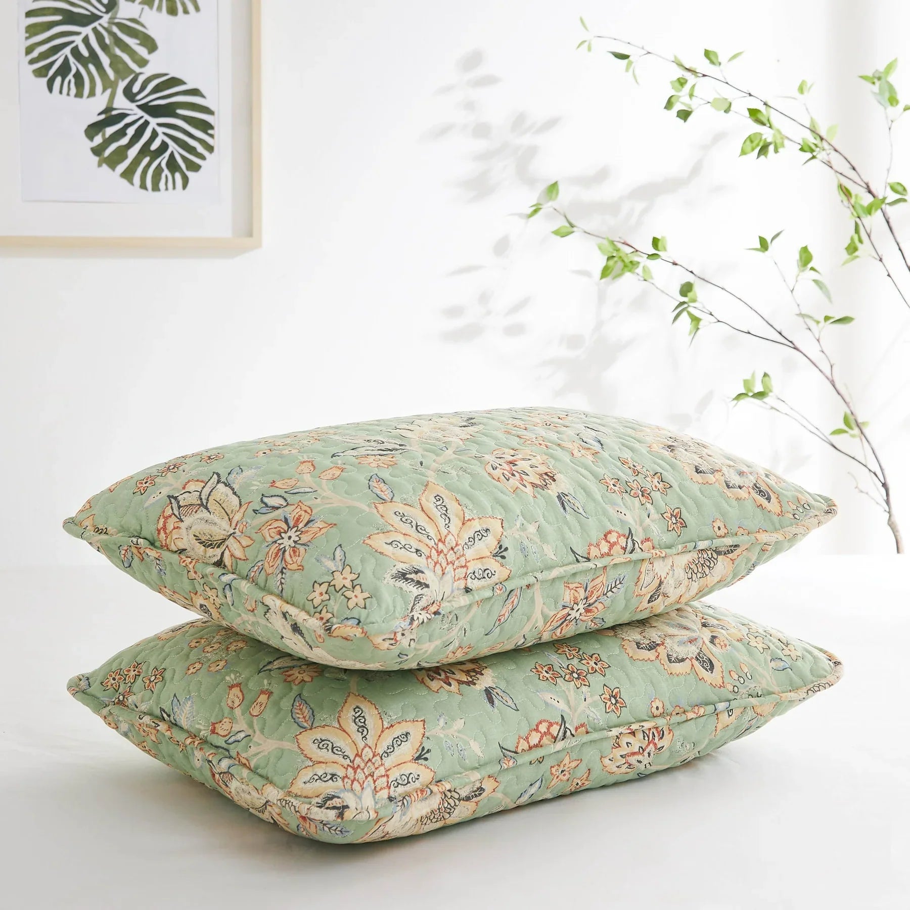 Willow Quilt Set, Green