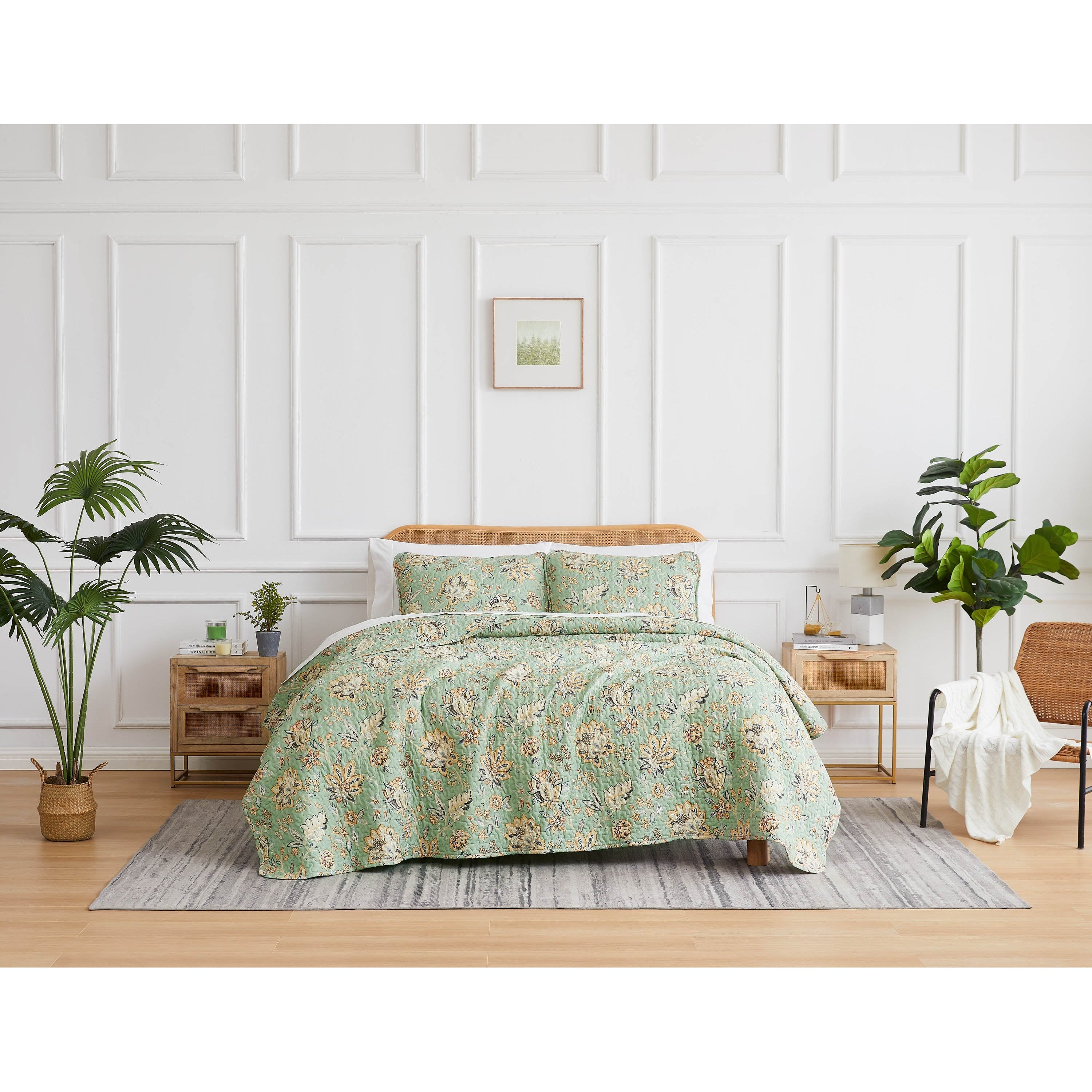 Willow Quilt Set, Green