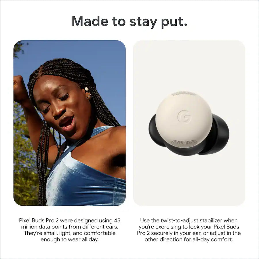 Google Pixel Buds Pro 2 Wireless Earbuds, Hazel