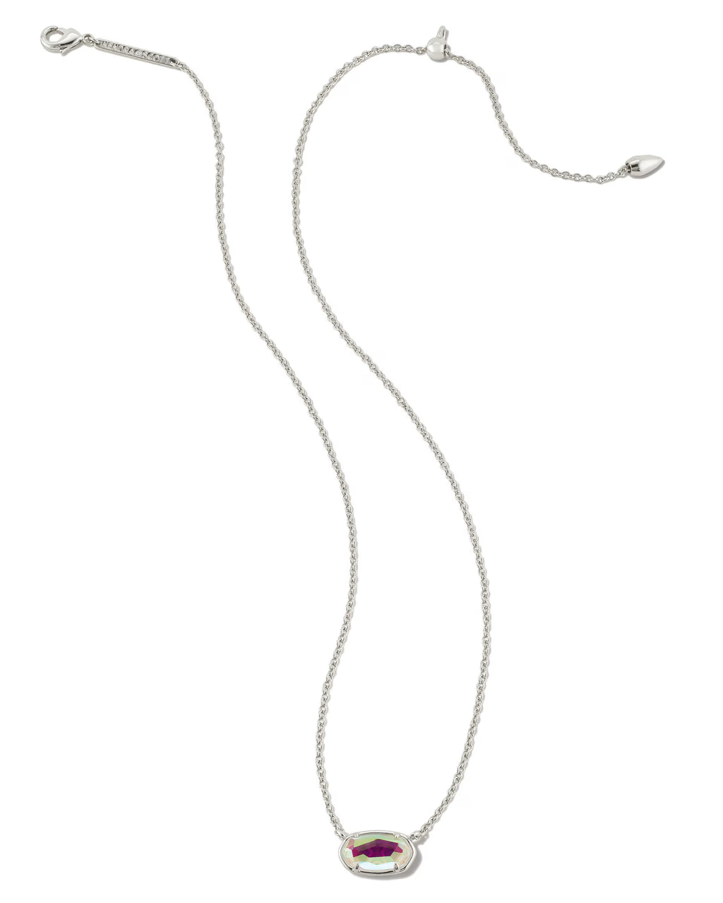 Kendra Scott Grayson Short Pendant Necklace, Dichroic Glass